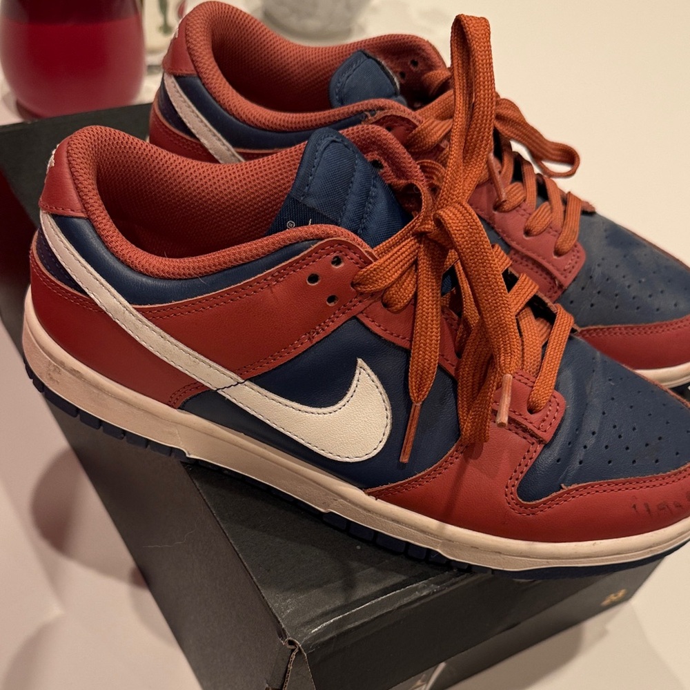 The Nike Dunk Low "Canyon Rust Blue- size 8